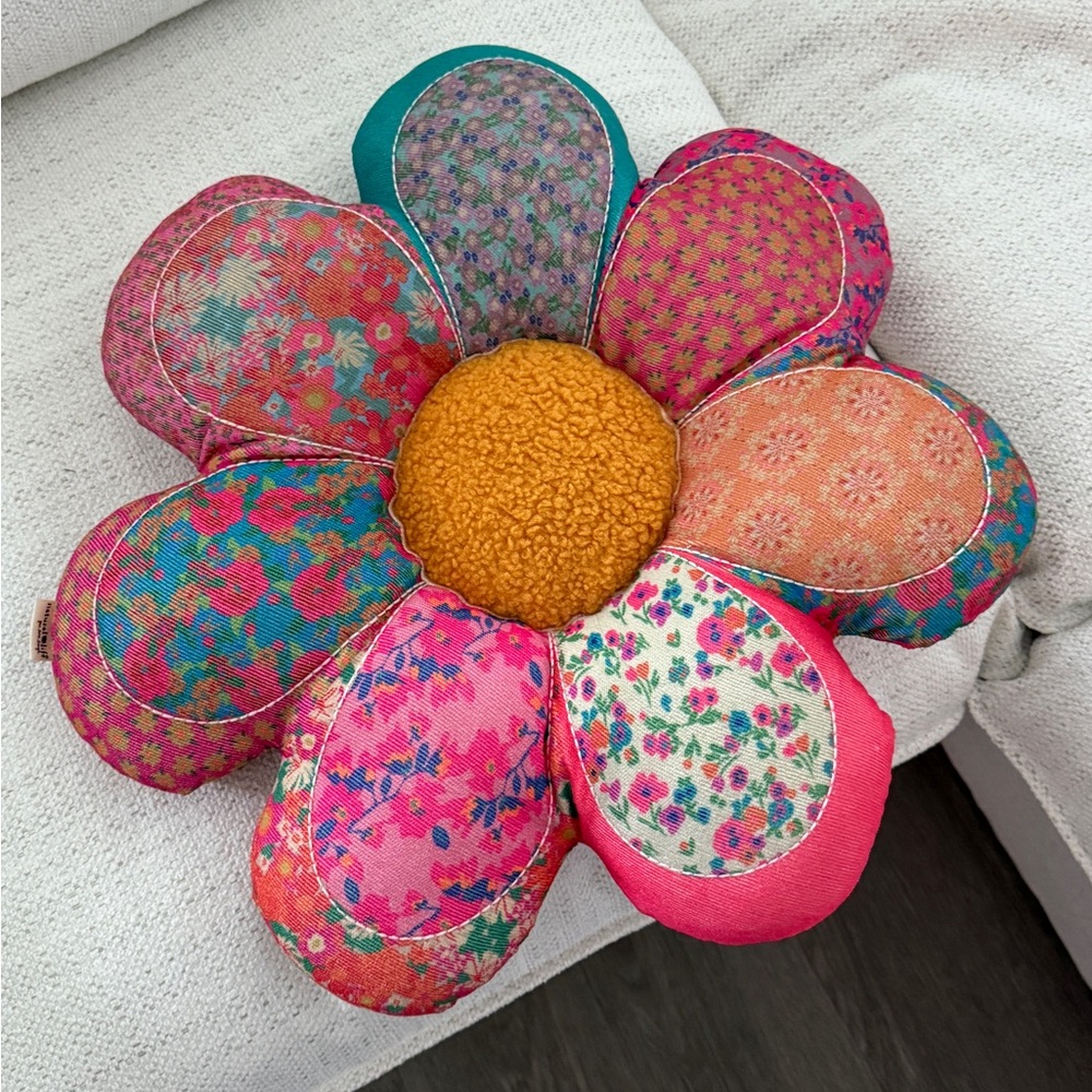 Natural Life Whimsy Patchwork Pillow